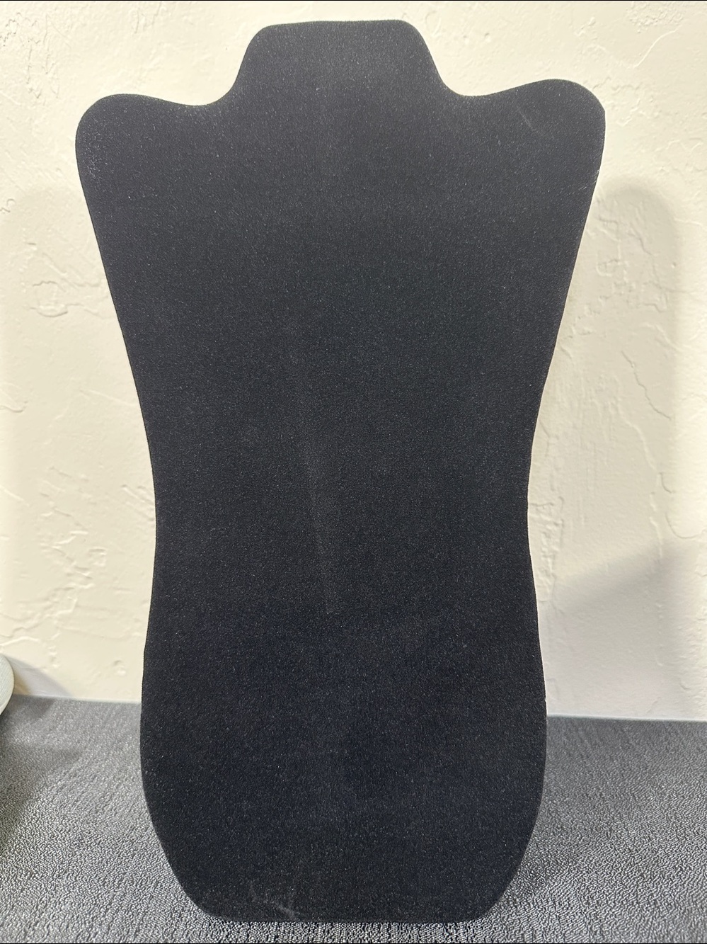 Two Black Velveteen Standing Necklace Displays - Picture 2 of 6